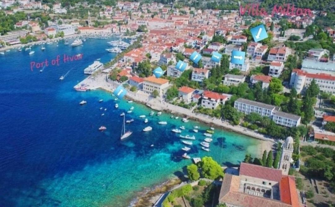 Villa Milton Hvar Hvar Town Kültér fotó